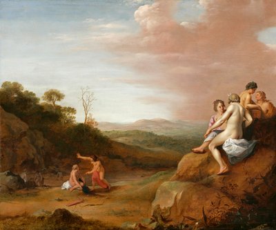 Diane et ses nymphes avec la découverte de Callisto - Cornelis van Poelenburgh or Poelenburch